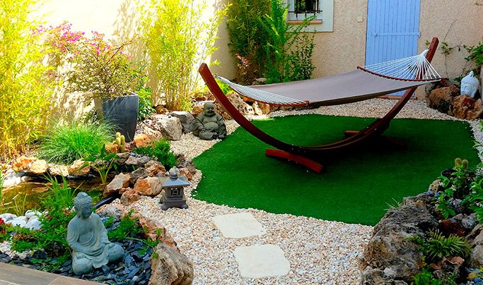 Hamac sur pied pour la terrasse