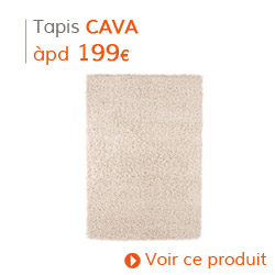 Decoration Classique - Tapis à poils longs CAVA crème