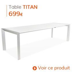 Decoration contemporaine - Table de salle à manger TITAN