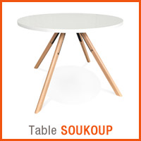 Meubles scandinaves Alterego - Table SOUKOUP