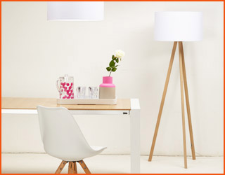 un lampadaire trepied dans votre deco - Scandinave