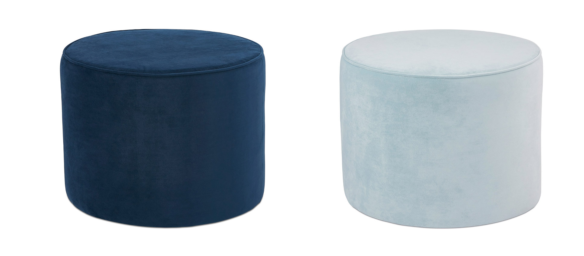 Poufs en velours MOSTRA