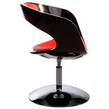 Fauteuil design SPACE noir/rouge - Alterego Design