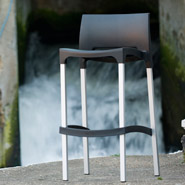 Tabouret d'exterieur MATY noir