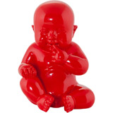 Statue déco BABY rouge - Alterego Design