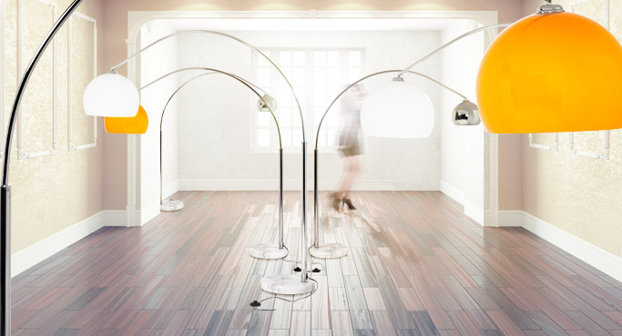 Lampadaire en arc BIG BOW - Alterego Design